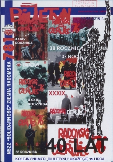 Biuletyn NSZZ "Solidarność" Ziemia Radomska, 2016, nr 781
