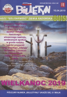 Biuletyn NSZZ "Solidarność" Ziemia Radomska, 2019, nr 815