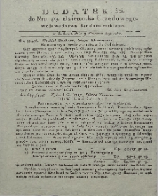 Dziennik Urzędowy Województwa Sandomierskiego, 1830, nr 49, dod. III