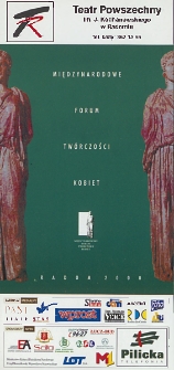 [Program Międzynarodowego Forum Tw&oacute;rczości Kobiet] / Teatr Powszechny im. Jana Kochanowskiego w Radomiu