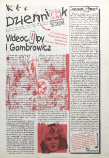 Dzienniczek festiwalowy : dzień pierwszy