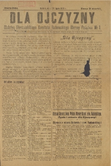 Dla Ojczyzny : Biuletyn Obywatelskiego Komitetu RAdomskiego Obrony Państwa nr 1