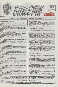 Biuletyn NSZZ "Solidarność" Ziemia Radomska, 1994, nr 199