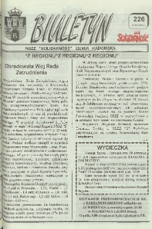 Biuletyn NSZZ "Solidarność" Ziemia Radomska, 1994, nr 226