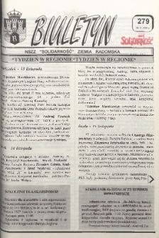 Biuletyn NSZZ "Solidarność" Ziemia Radomska, 1995, nr 279