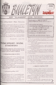 Biuletyn NSZZ "Solidarność" Ziemia Radomska, 1996, nr 306
