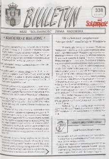 Biuletyn NSZZ "Solidarność" Ziemia Radomska, 1997, nr 338