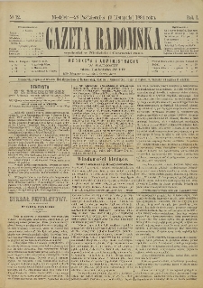 Gazeta Radomska, 1884, R. 1, nr 12