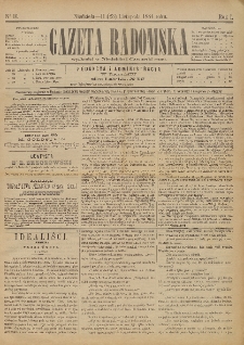 Gazeta Radomska, 1884, R. 1, nr 16