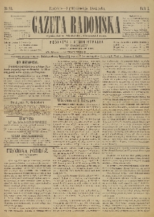 Gazeta Radomska, 1884, R. 1, nr 24