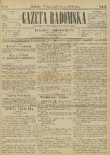 Gazeta Radomska, 1885, R. 2, nr 12