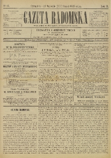 Gazeta Radomska, 1885, R. 2, nr 13