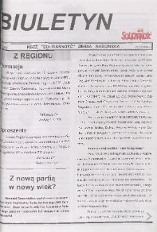 Biuletyn NSZZ "Solidarność" Ziemia Radomska, 1998, nr 412