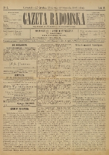 Gazeta Radomska, 1885, R. 2, nr 3