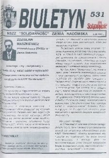 Biuletyn NSZZ "Solidarność" Ziemia Radomska, 2001, nr 531