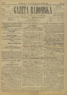 Gazeta Radomska, 1885, R. 2, nr 27