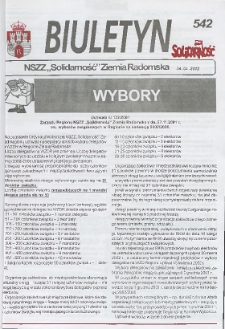 Biuletyn NSZZ "Solidarność" Ziemia Radomska, 2002, nr 542