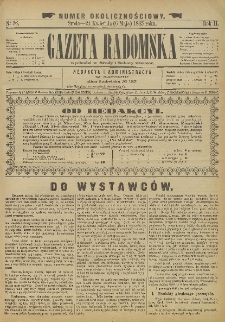 Gazeta Radomska, 1885, R. 2, nr 36