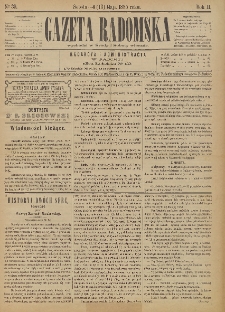 Gazeta Radomska, 1885, R. 2, nr 39