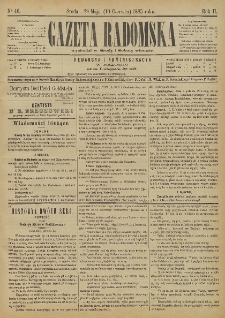 Gazeta Radomska, 1885, R. 2, nr 46
