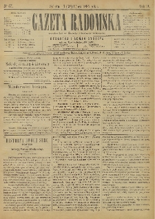 Gazeta Radomska, 1885, R. 2, nr 57