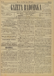 Gazeta Radomska, 1885, R. 2, nr 60