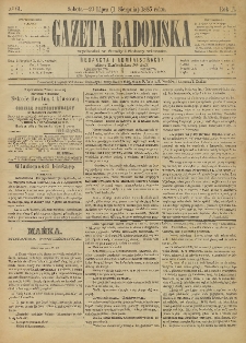 Gazeta Radomska, 1885, R. 2, nr 61