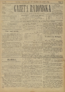 Gazeta Radomska, 1885, R. 2, nr 81