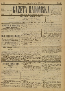 Gazeta Radomska, 1885, R. 2, nr 82