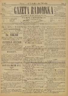Gazeta Radomska, 1885, R. 2, nr 83