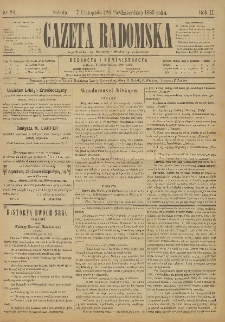 Gazeta Radomska, 1885, R. 2, nr 89