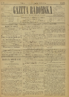 Gazeta Radomska, 1885, R. 2, nr 91
