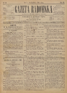Gazeta Radomska, 1885, R. 2, nr 40