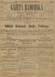 Gazeta Radomska, 1885, R. 2, nr 98