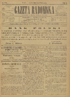 Gazeta Radomska, 1885, R. 2, nr 100