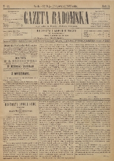Gazeta Radomska, 1885, R. 2, nr 44