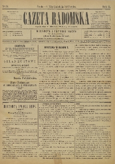 Gazeta Radomska, 1885, R. 2, nr 30