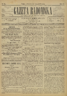 Gazeta Radomska, 1885, R. 2, nr 34