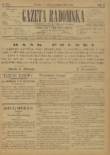 Gazeta Radomska, 1885, R. 2, nr 101