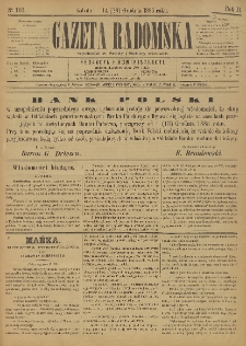 Gazeta Radomska, 1885, R. 2, nr 103