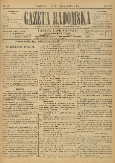 Gazeta Radomska, 1886, R. 3, nr 21