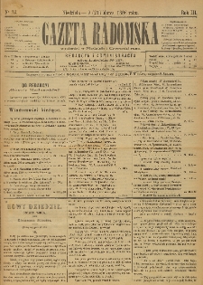 Gazeta Radomska, 1886, R. 3, nr 23