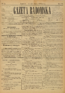 Gazeta Radomska, 1886, R. 3, nr 24