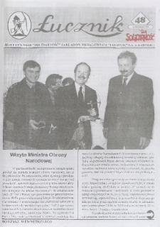 Łucznik : Biuletyn NSZZ "Solidarność" Zakładów Metalowych "Łucznik" S.A. w Radomiu, 1999, nr 48