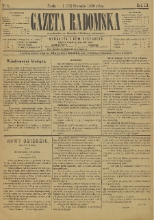 Gazeta Radomska, 1886, R. 3, nr 4
