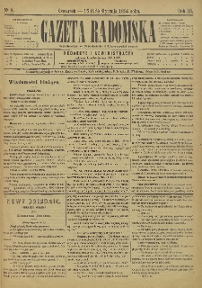 Gazeta Radomska, 1886, R. 3, nr 8