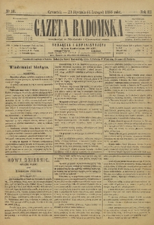 Gazeta Radomska, 1886, R. 3, nr 10