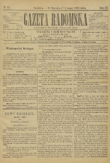 Gazeta Radomska, 1886, R. 3, nr 11