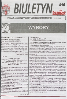 Biuletyn NSZZ "Solidarność" Ziemia Radomska, 2002, nr 546