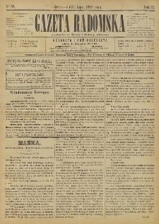 Gazeta Radomska, 1885, R. 2, nr 56